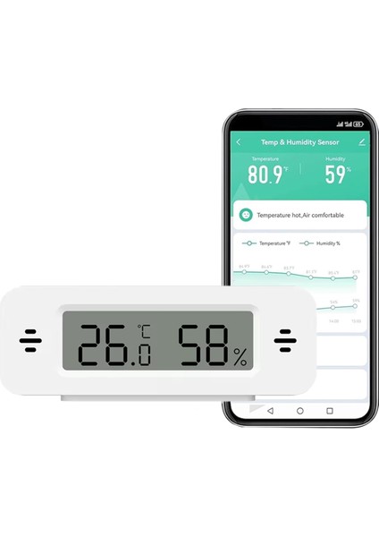 Akıllı Dijital Termometre Higrometre Wifi Iç Mekan Sıcaklık ve Nem Sensörü Ev Kullanımı Için Mini Nem Monitörü (Yurt Dışından) modelleri