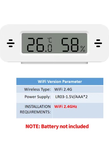 Akıllı Dijital Termometre Higrometre Wifi Iç Mekan Sıcaklık ve Nem Sensörü Ev Kullanımı Için Mini Nem Monitörü (Yurt Dışından) indirimleri