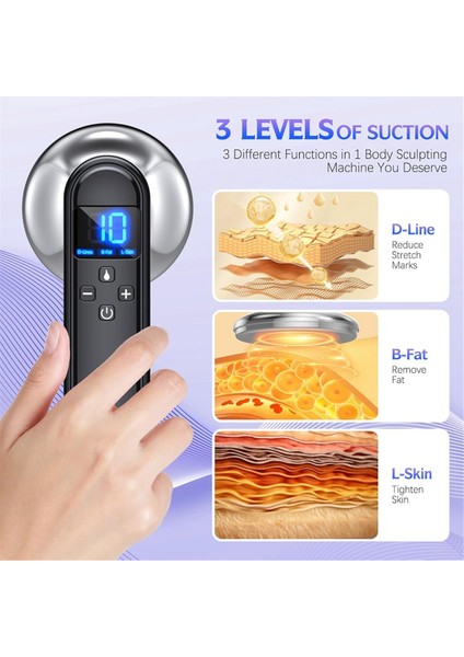 Vücut Şekillendirme Makinesi - Profesyonel El Tipi Kablosuz Selülit Masaj Aleti - Karın, Boyun, Bacaklar, Kalça, Kollar Için Uygun (Yurt Dışından) modelleri