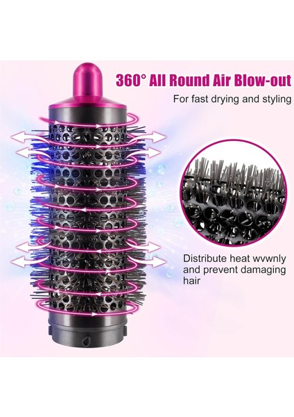 40MM Uzun Saç Kıvırma Fıçıları Dyson SHS01 HS05 Şekillendirici Ek Parçası Adaptörü Dönüştürücü Saç Kurutma Makinesi Için Silindir Tarak (Yurt Dışından) fırsatları