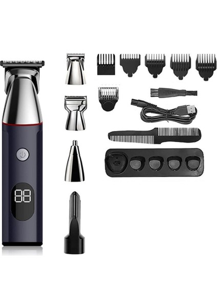 Saç Kesme Makinesi Güzellik Kesme Makinesi Dijital Ekranlı Çok Fonksiyonlu Saç Kesme Makinesi Elektrikli Saç Kesme Makinesi Erkekler Için Tüy Alma Cihazı (Yurt Dışından)