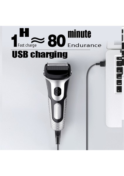 Karşılıklı Tıraş Makinesi USB Şarjlı Saç Kesme Makinesi Erkek Sakal Düzeltici (Yurt Dışından) indirimleri