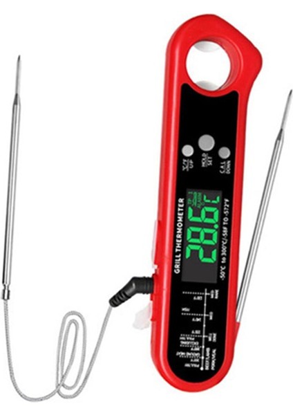 Ultra Hızlı Dijital Et Termometresi Termometre Şişe Açacağı Su Geçirmez Arka Aydınlatmalı Barbekü Mutfak Izgarası (Yurt Dışından) fiyatları