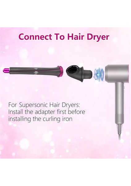Dyson HD01 HD02 HD03 HD04 HD05 HD08 HD15 HD16 Saç Kurutma Makinesini Saç Kıvırma Makinesine Dönüştüren 20MM Uzun Saç Kıvırma Makaraları (Yurt Dışından) fiyatları