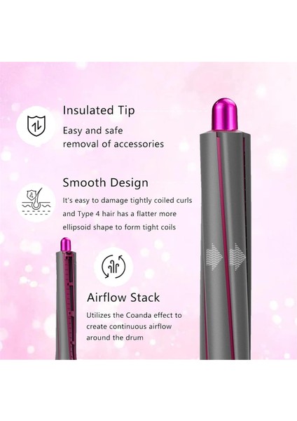 Dyson HD01 HD02 HD03 HD04 HD05 HD08 HD15 HD16 Saç Kurutma Makinesini Saç Kıvırma Makinesine Dönüştüren 20MM Uzun Saç Kıvırma Makaraları (Yurt Dışından) indirimleri