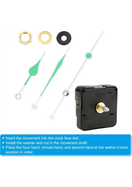 Sessiz Saatler Kiti Kuvars Saat Mekanizması Değiştirme Kiti, Sessiz Motor ve Akreplerle Kendin Yap Duvar Saati Onarım Parçaları (Yurt Dışından) fırsatları