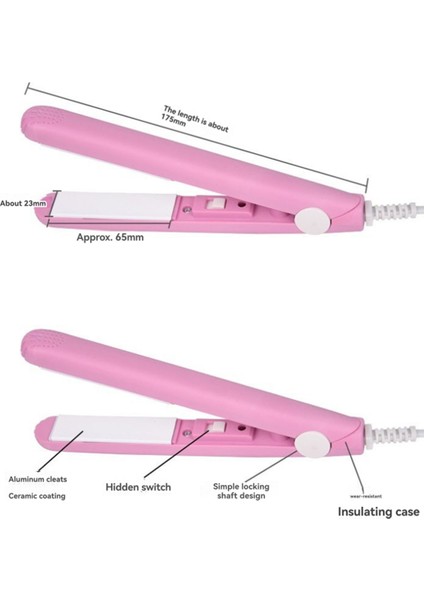 2'si 1 Arada Saç Düzleştirici ve Kıvırıcı Mini Saç Kıvırıcı Tasarımı Kısa Saçlar Için Mini Çift Amaçlı Kıvırma Makinesi Abd Fişi (Yurt Dışından) fiyatları