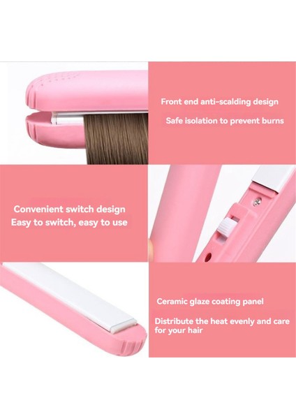 2'si 1 Arada Saç Düzleştirici ve Kıvırıcı Mini Saç Kıvırıcı Tasarımı Kısa Saçlar Için Mini Çift Amaçlı Kıvırma Makinesi Abd Fişi (Yurt Dışından) modelleri