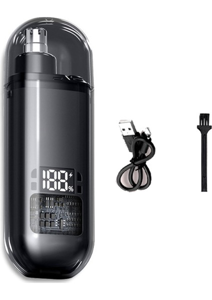 Erkekler Için Burun Kılı Kesme Makinesi Burun Kulak Kılı Kesme Makinesi Taşınabilir Dijital Ekran Kulak Burun Kılı Kesme Makinesi Şarj Edilebilir Saç Kesme Makinesi (Yurt Dışından)