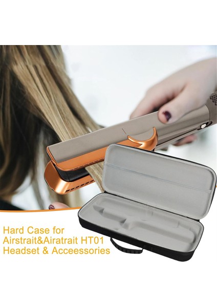 Dyson Airstrait HT01 Saç Düzleştirici Aksesuarları Araçları Için Seyahat Taşıma Çantası Sert Kılıf Su Geçirmez Saklama Çantası (Yurt Dışından) fırsatları