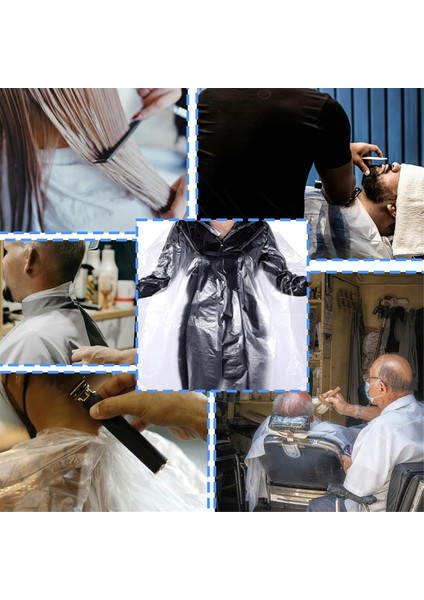 100 Adet Tek Kullanımlık Berber Pelerini Su Geçirmez Salon Pelerini Saç Kesme Pelerini Saç Boyama Pelerini Beyaz Berber Saç Kesim Pelerini (Yurt Dışından) modelleri