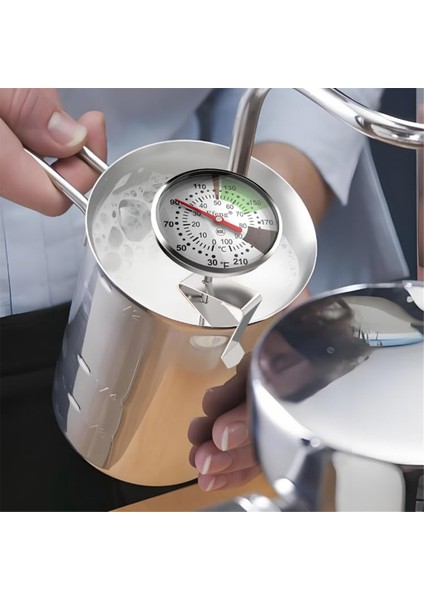 Anında Okunan Cep Süt Köpürtme Termometresi 1 Inç Kadran 5 Inç Prob Klipsli, Kahve Içecekleri, Çikolatalı Süt Için (Yurt Dışından) fiyatları