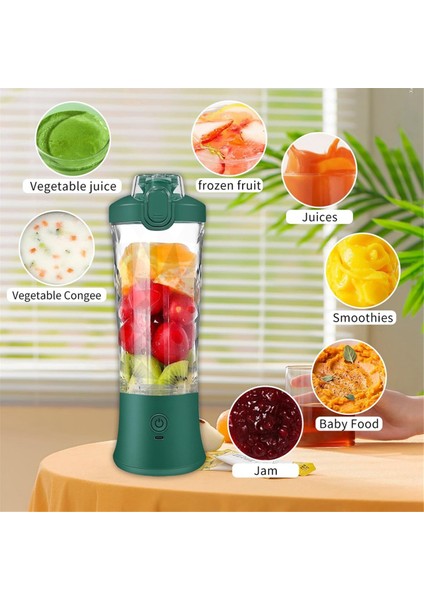 Taşınabilir Meyve Sıkacağı Blender Kablosuz Meyve Sıkacağı USB Şarj Edilebilir Büyük Kapasiteli Meyve Suyu Bardağı (Yurt Dışından) fırsatları