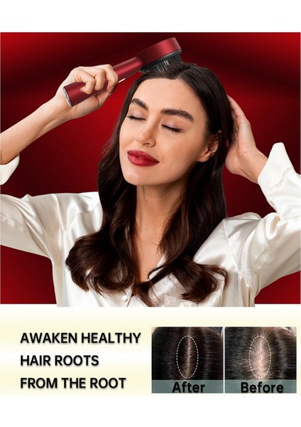 Elektrikli Saç Yağı Aplikatörü Saç Derisi Masaj Fırçası Rahatlama Için 3 Özel Mod ve Ipx7 Su Geçirmez Yağ Dağıtıcı Kırmızı (Yurt Dışından) fırsatları