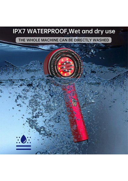 Elektrikli Saç Yağı Aplikatörü Saç Derisi Masaj Fırçası Rahatlama Için 3 Özel Mod ve Ipx7 Su Geçirmez Yağ Dağıtıcı Kırmızı (Yurt Dışından) indirimleri