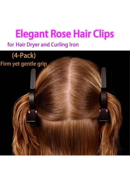 Dyson Saç Kurutma Makinesi ve Maşası Için Saç Tokaları Kadınların Saç Şekillendirmesi Için Mükemmel, Uzun Ördek Gagalı Salon Tokaları Gül (Yurt Dışından) modelleri