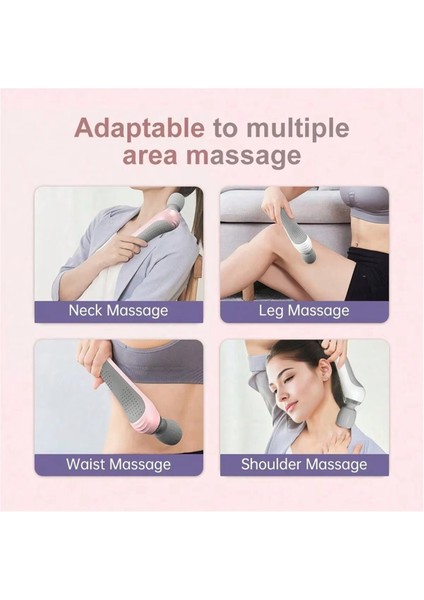 Taşınabilir El Masaj Aleti USB Şarj Edilebilir Çok Fonksiyonlu Tüm Vücut Masaj Aleti Relax Boyun Sırt Bacaklar ve Bel Masaj Aleti B (Yurt Dışından) modelleri