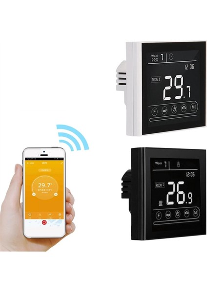 Tuya Akıllı Akıllı Wifi Termostat Oda Elektrikli/su/gaz Kazanı Zemin Isıtma Sıcaklık Kontrol Cihazı 16A Siyah (Yurt Dışından) fırsatları