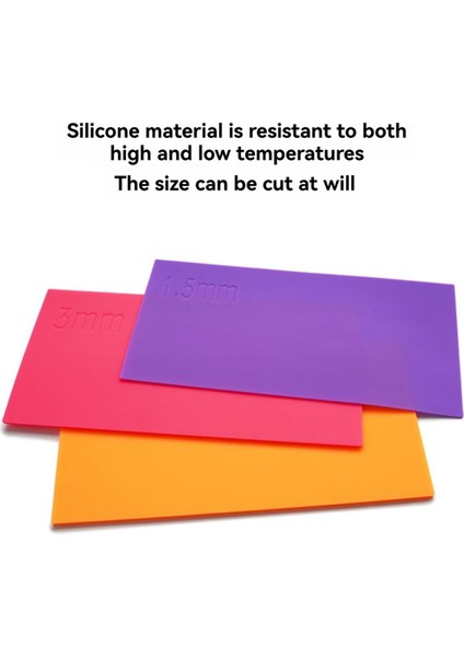 3D Termal Süblimasyon Kupa Silikon Plaka Kapağı Yüksek Sıcaklık Baskı Pedi Üç Parçalı Set Pedi (Yurt Dışından) modelleri