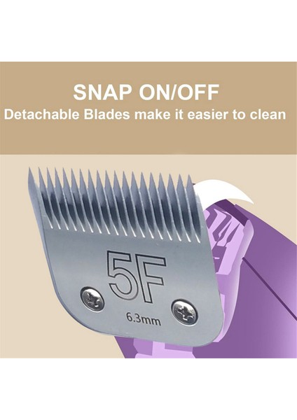 5fc 6.3mm Çıkarılabilir Evcil Hayvan Köpek Bakım Tıraş Makinesi Seramik Bıçak Çoğu Andis Oster A5 Wahl KM10 Serisi Tıraş Makinesi Için Yedek (Yurt Dışından) fiyatları