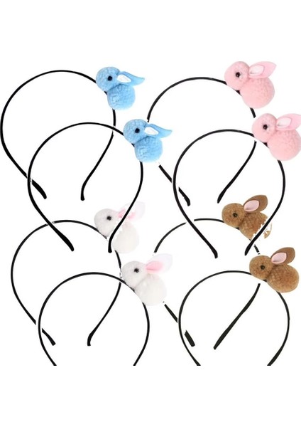 Paskalya Headboppers 8 Adet Tavşan Sevimli Saç Çemberi Kafa Bandı Tavşanlar Saç Çemberi Saç Aksesuarları Kadınlar Için Paskalya Dekorasyonu (Yurt Dışından)