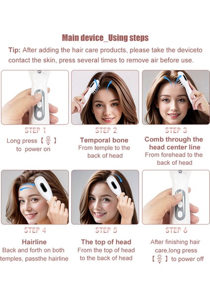 Elektrikli Calp Masaj Tarak Saç Yağı Aplikatörü Saç Tedavisi Için Saç Derisi Masaj Aleti Büyüme Ilacı Sıvı Esansiyel Yağı (Yurt Dışından)