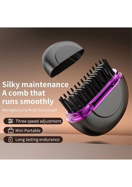 Kablosuz Şarj Edilebilir Seyahat Dostu Taşınabilir Iyonik Saç ve Sakal Düzleştirici Fırça, Mini Saç Şekillendirici (Yurt Dışından) modelleri