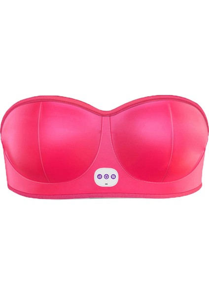 Akıllı Elektrikli Göğüs Masaj Aleti Şarj Edilebilir USB Sütyen Çok Fonksiyonlu Masaj Fonksiyonlu Kırmızı (Yurt Dışından)