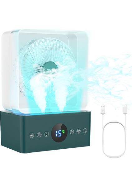 3600MAH, 3 Hızlı Buharlaştırıcı Hava Soğutucu ve Nemlendiricili Kişisel Soğutma Ünitesi ile Taşınabilir Klima Fanı (Yurt Dışından)