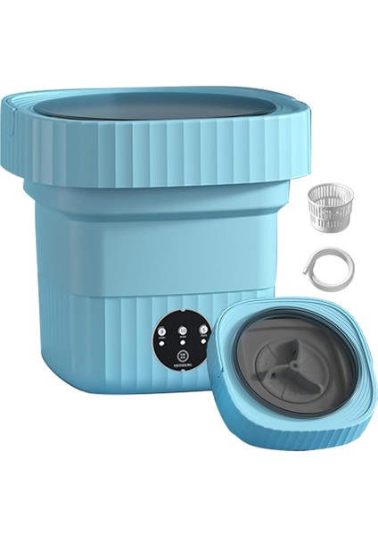 6l Mini Çamaşır Makinesi Drenaj Sepetli Katlanabilir Çamaşır Makinesi Daire Yurt Seyahat Için Derinlemesine Iç Çamaşırı Temizliği Için D Ab Fişi (Yurt Dışından)