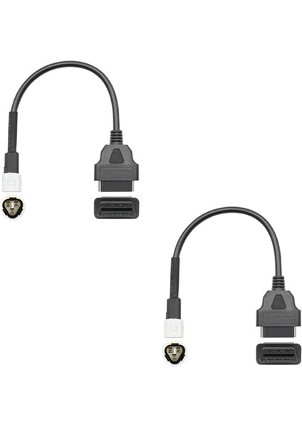 3 Pinli Fiş Için 2 Adet Obd Kablosu 3 Pin'den Obd2 16 Adaptörüne Tanılama (Yurt Dışından)