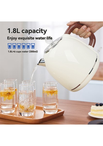 220V Taşınabilir Elektrikli Su Isıtıcısı 1.7l Elektrikli Çaydanlık 304 Paslanmaz Çelik Liner Otomatik Kapanma Su Isıtıcısı B Ab Fişi (Yurt Dışından) fırsatları