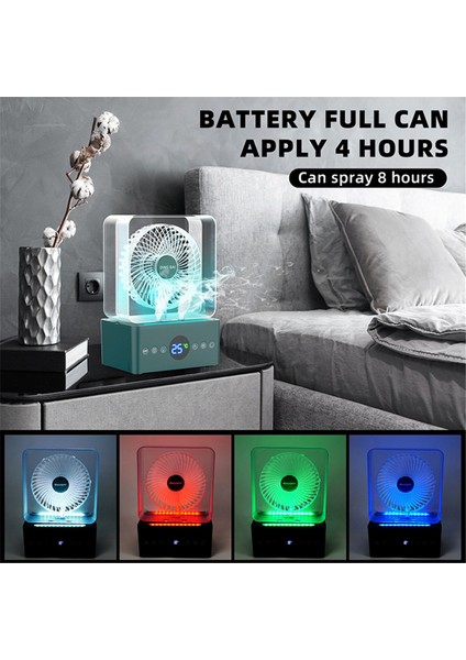 3600MAH, 3 Hızlı Buharlaştırıcı Hava Soğutucu ve Nemlendiricili Kişisel Soğutma Ünitesi ile Taşınabilir Klima Fanı (Yurt Dışından) modelleri