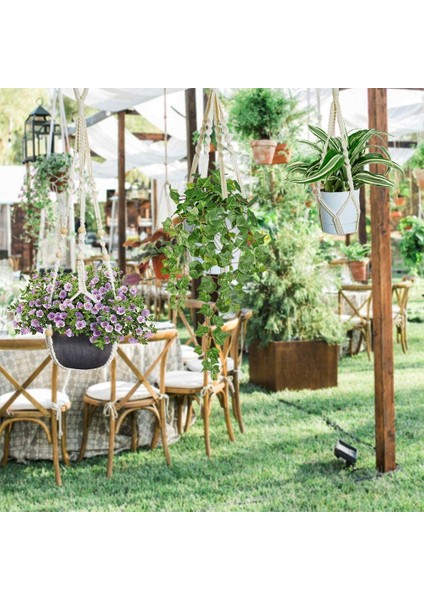 Adet Halat Askılı Saksı, Askılı Bitki Tutucu, Makrome Saksı Askısı ve Dış Mekan Dekorasyonu Için Askı Kancaları (Yurt Dışından) fırsatları