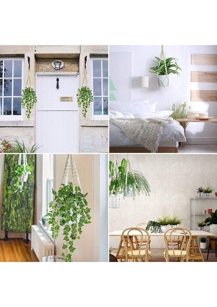 Adet Halat Askılı Saksı, Askılı Bitki Tutucu, Makrome Saksı Askısı ve Dış Mekan Dekorasyonu Için Askı Kancaları (Yurt Dışından) indirimleri