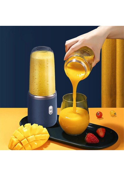 Shake ve Meyve Sıkacağı Için Meyve Sıkacağı USB Şarj Edilebilir El Blenderları 6 Keskin Bıçaklı Kolay Temizlenir (Yurt Dışından) fiyatları