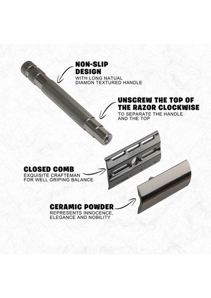 Paslanmaz Çelik Çift Taraflı Bıçaklı Dayanıklı Değiştirilebilir Yeniden Kullanılabilir Güvenlik Tıraş Bıçakları, C (Yurt Dışından) fırsatları