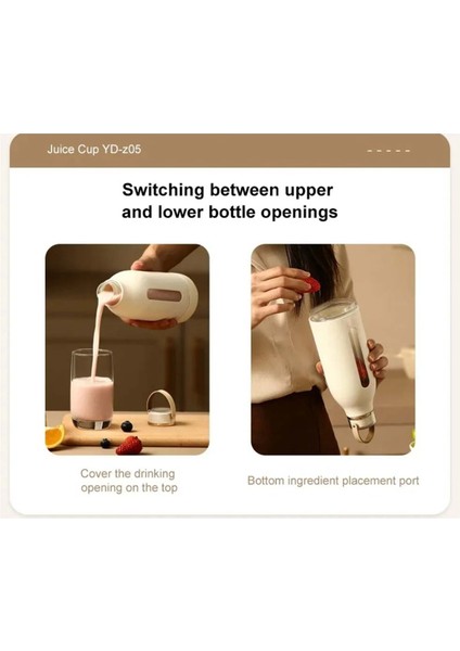 380ML Taşınabilir Çok Fonksiyonlu Meyve Sıkacağı USB Hızlı Şarj Edilebilir Mikser Taze Meyve Öğütücü Elektrikli Blender Bardak (Yurt Dışından) fırsatları