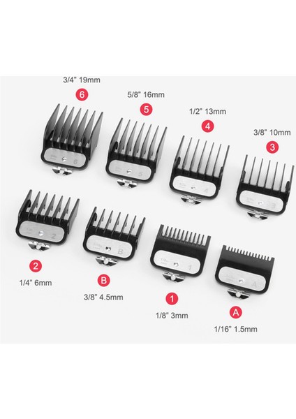 Evrensel Saç Kesme Makinesi Limit Tarak Kılavuzu Ataşmanı Boyutu Berber Yedek Parçası (Yurt Dışından) fiyatları