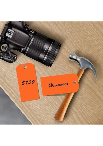 3/4 Inç x 2 3/8 Inç Neon Nakliye Etiketleri, Güçlendirilmiş Delikli Boş Ağır Hizmet Tipi Askılı Etiketler, Yazılabilir Bagaj Etiketleri, C (Yurt Dışından) indirimleri