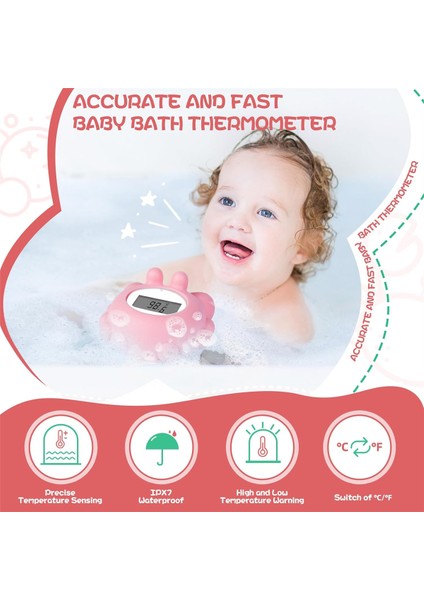Bebek Güvenliği Banyo Termometresi, Sıcaklık Alarmlı Dijital Bebek Küvet Termometresi, Bebek Su Termometresi (Yurt Dışından) fırsatları