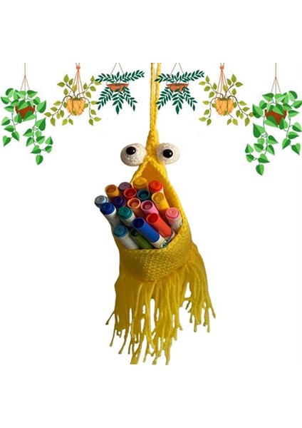 Bitki Askısı Iç Mekan Askılı Saksı Sepeti, Makrome Bitki Askısı Iç Mekan Mini Yip Askılı Saklama Sepeti, Mor (Yurt Dışından)