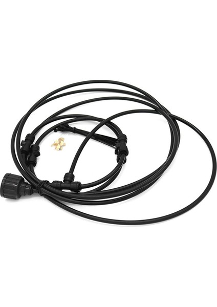 Dış Mekan Sisleme Fanı Kiti, Soğutma Sistemi Için 9,8 Ft (3 Metre) Sprey Halkası Sisleme Hattı, Dış Mekanı Soğutmak Için (Siyah) (Yurt Dışından) fiyatları