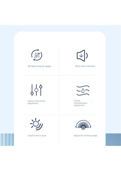 Taşınabilir Masaüstü Nemlendirici Klima Fanı Ev Tipi Küçük Hava Soğutucu Fan Ofis Için Hava Ayarı 3 Hızlı Fan A (Yurt Dışından) modelleri