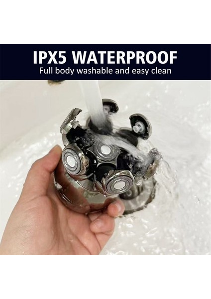 Kel Erkekler Için Elektrikli Kafa Tıraş Makinesi 7d Yüzer Kesici Sakal Düzeltici Su Geçirmez Tıraş Makinesi USB Şarjlı Düzeltici (Yurt Dışından) fiyatları