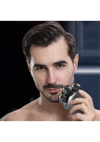 Kel Erkekler Için Elektrikli Kafa Tıraş Makinesi 7d Yüzer Kesici Sakal Düzeltici Su Geçirmez Tıraş Makinesi USB Şarjlı Düzeltici (Yurt Dışından) indirimleri