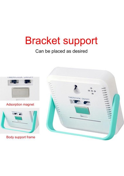 Dijital Gıda Termometresi Pişirme Sıcaklığı Alarmı LED Ekranlı Pişirme Zamanlayıcısı Paslanmaz Çelik Prob Turuncu (Yurt Dışından) fiyatları