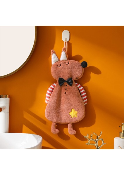 C Home Askılı El Havluları Yüksek li Mercan Kadife Yumuşak Ince Rahat Cilt Dostu Mutfak Banyo Havlusu (Yurt Dışından) fırsatları