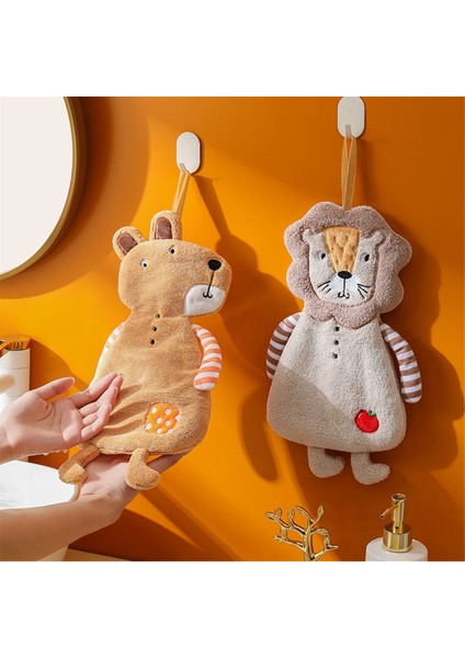 C Home Askılı El Havluları Yüksek li Mercan Kadife Yumuşak Ince Rahat Cilt Dostu Mutfak Banyo Havlusu (Yurt Dışından) indirimleri