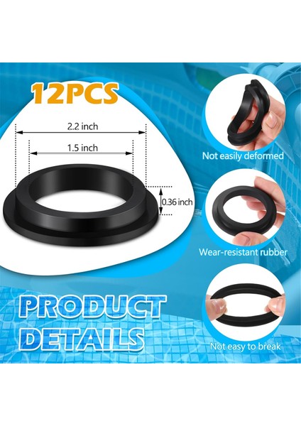 12 Adet 11412 Havuz L Şeklinde O Halkalı Havuz Filtresi Yedek Parçaları Intex Kum Filtresi Pompa Motoru Için Havuz Pompası Contası (Yurt Dışından) modelleri